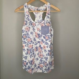 Nollie Floral Racerback Pocket Tank